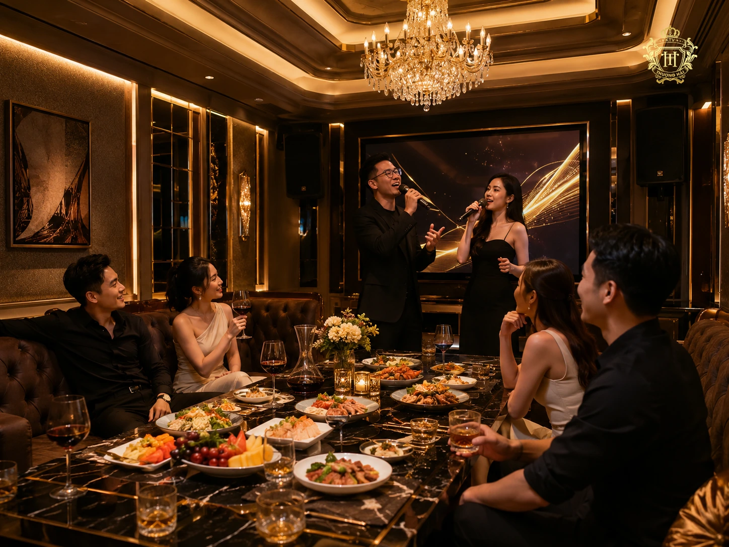 Phòng Karaoke và Restaurant chuẩn 5 sao tại Thượng Hải KTV