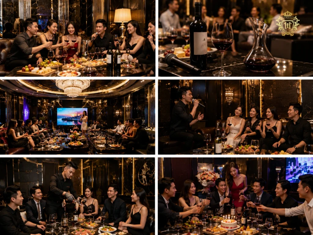 Tiệc rượu vang karaoke sang trọng tại Thượng Hải KTV