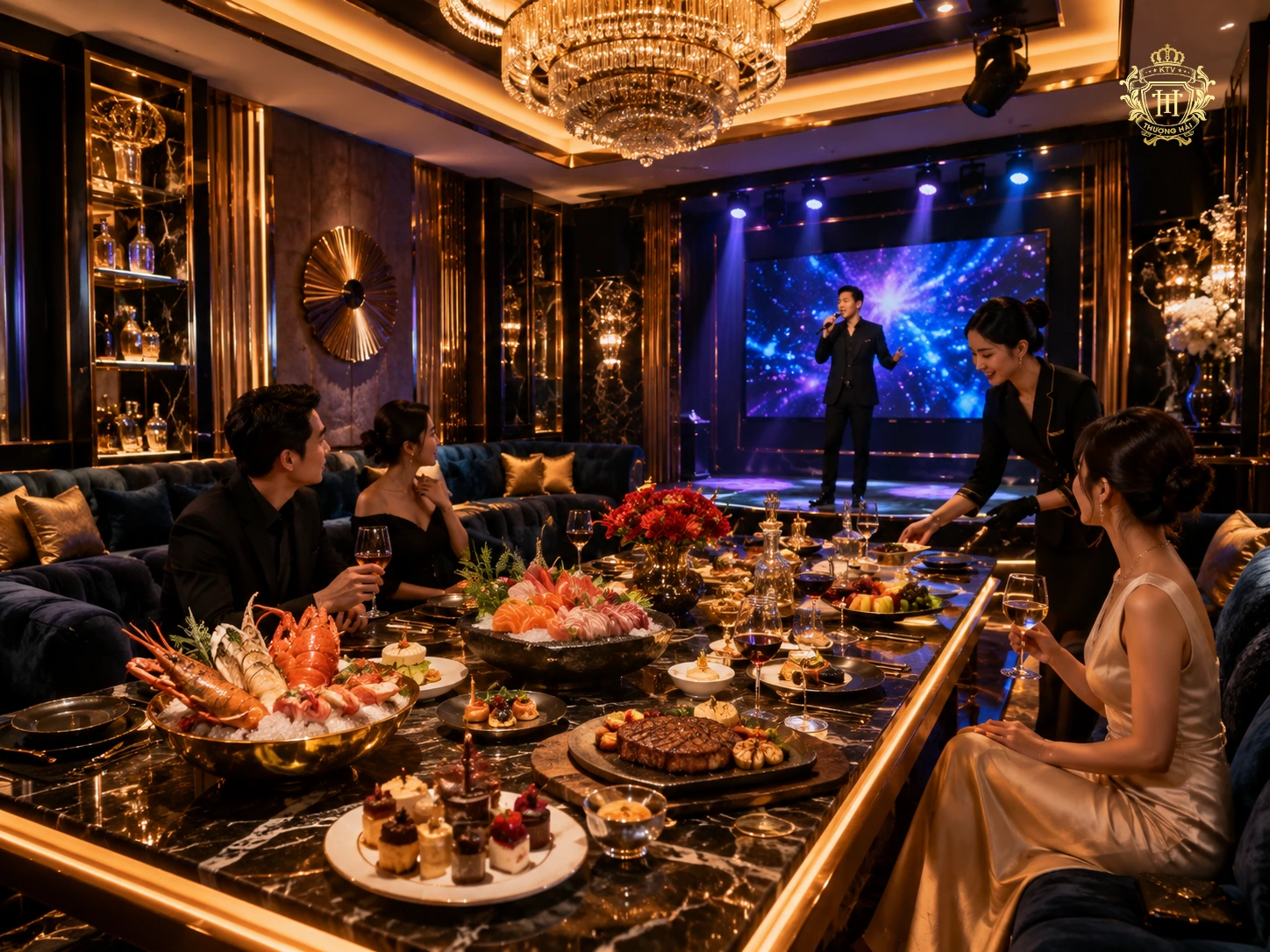 Tổ chức sự kiện tại mô hình karaoke kết hợp nhà hàng